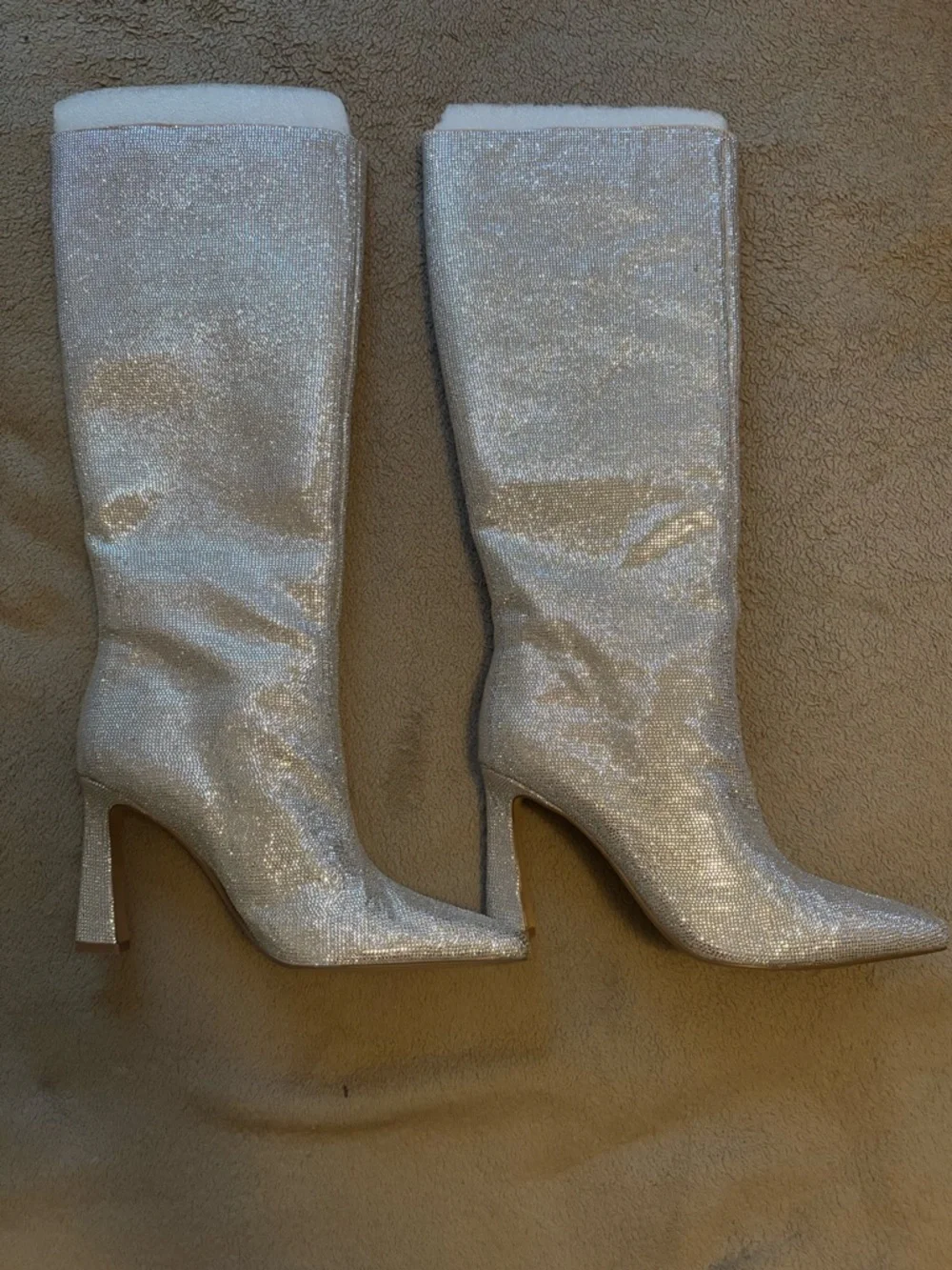 Steve Madden Shayna Rhinestones Knee High Boots - Picture 6 of 8